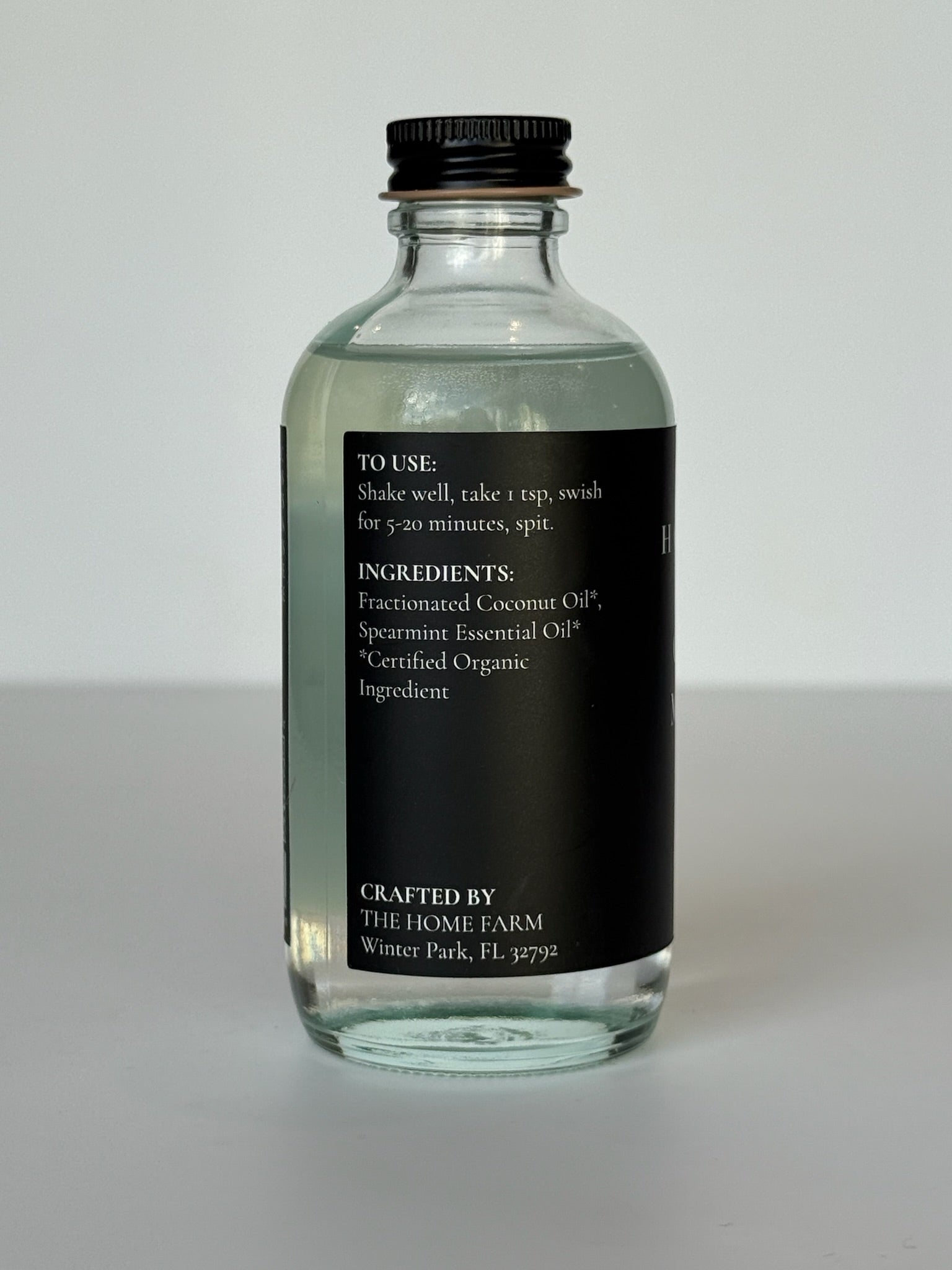 Spearmint Oil Pulling Mouthrinse